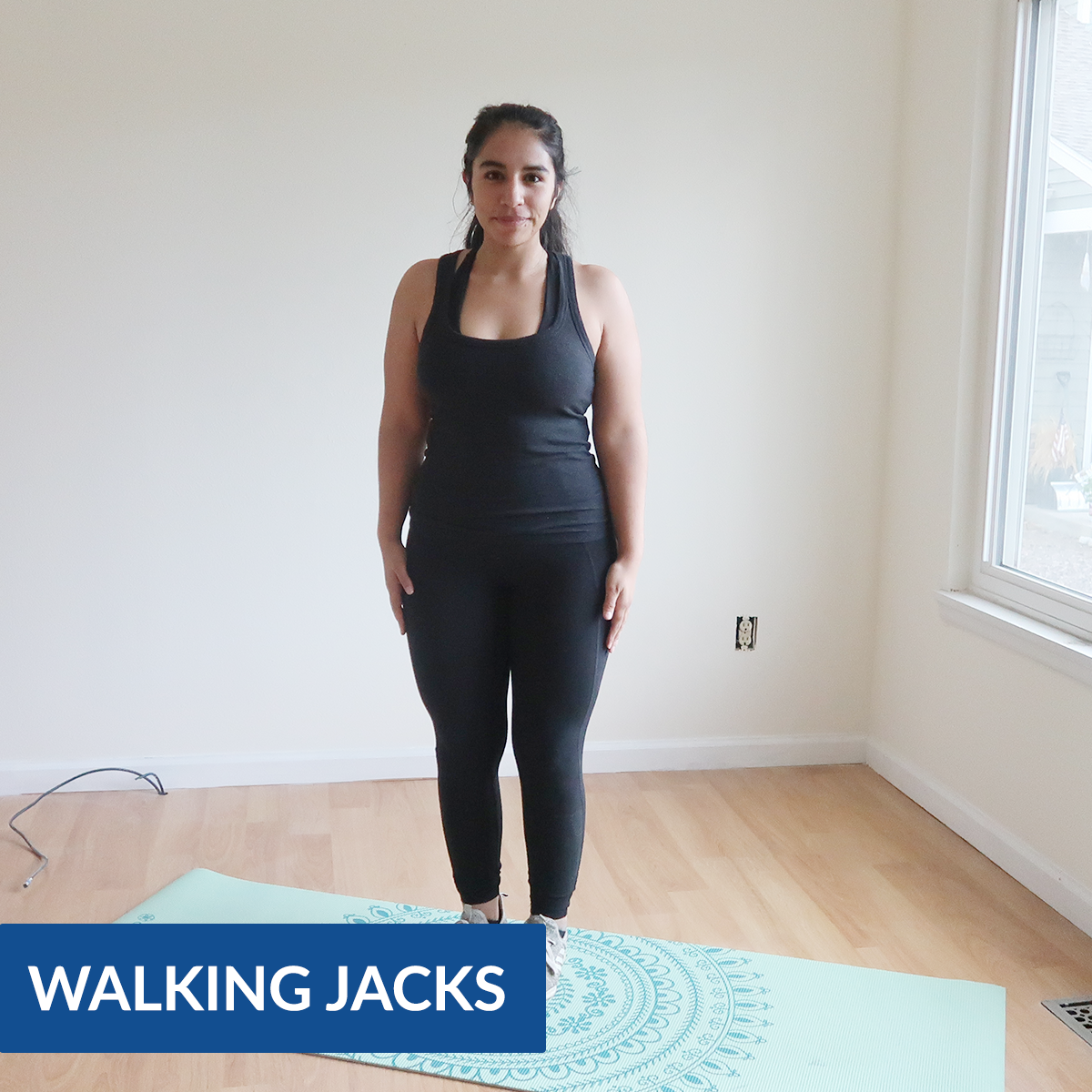 walking jacks exercise