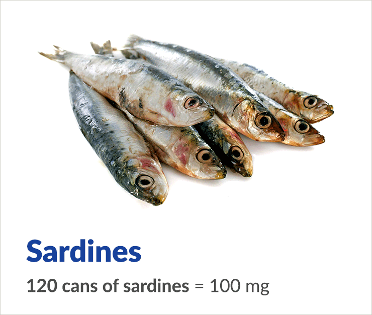ubiquinol coq10 in sardines