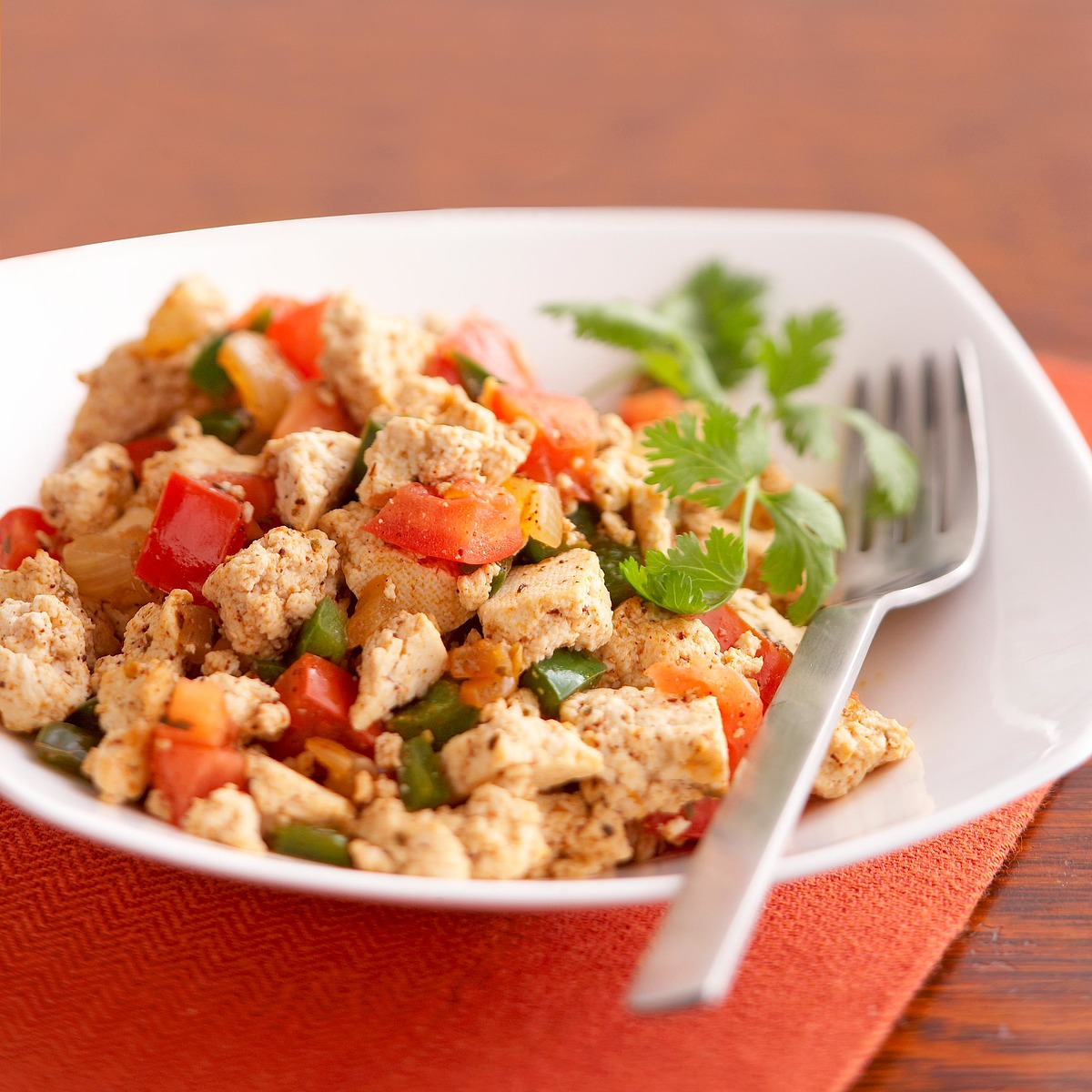 Poblano Tofu Scramble
