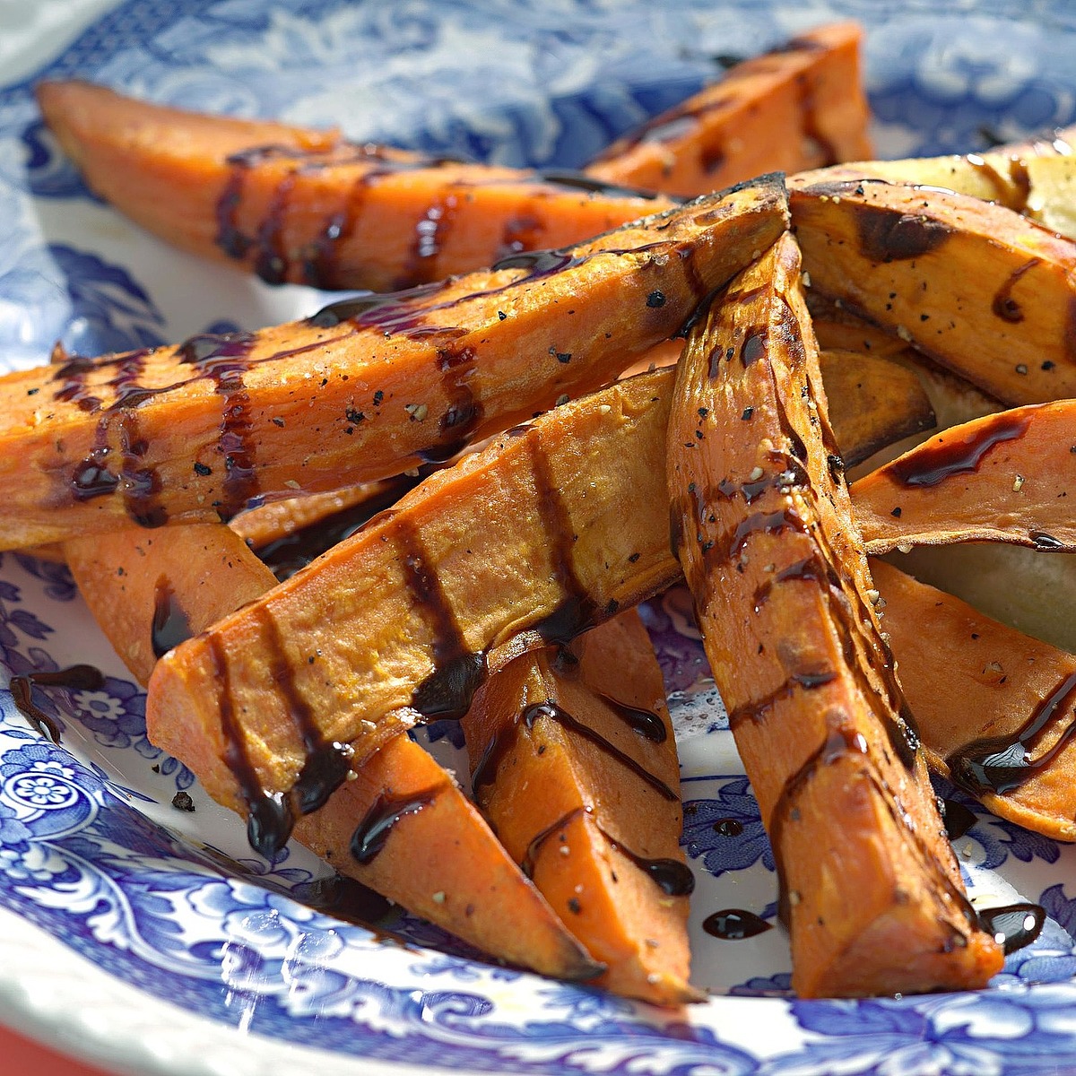 Roasted Sweet Potatoes with Balsamic Drizzle