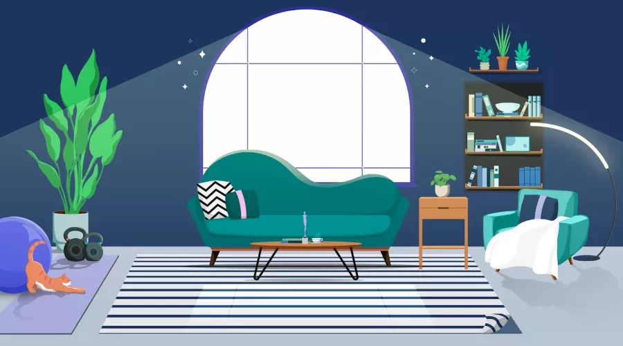 Turn Your House into a Haven for Healthy Aging Vector illustration