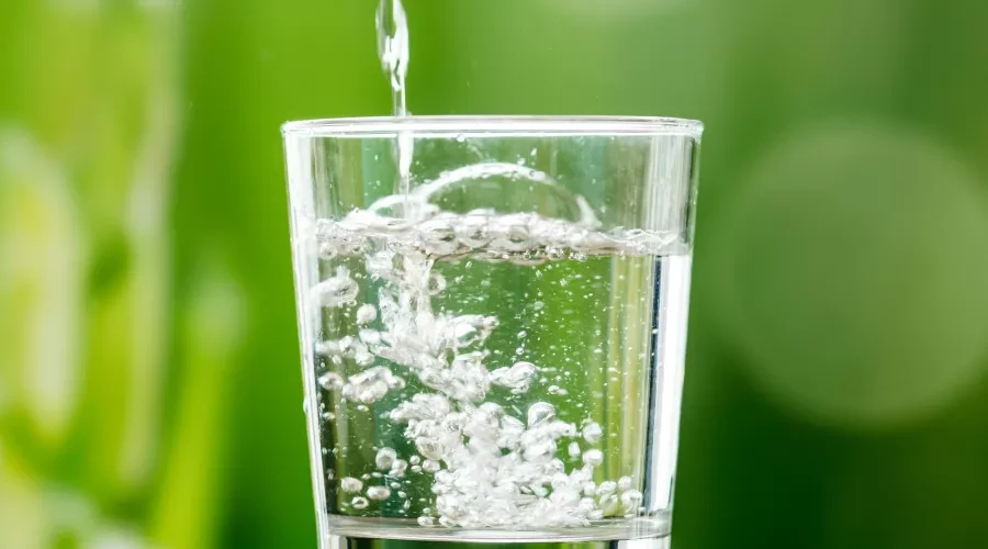 A glass of clean water