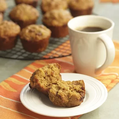 Orange-Date Pumpkin Muffins