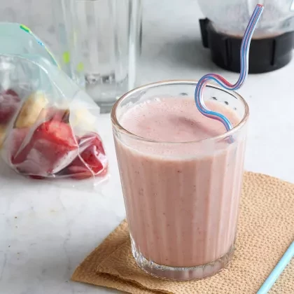 smoothie in glass