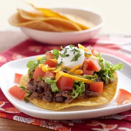 black bean tostadas