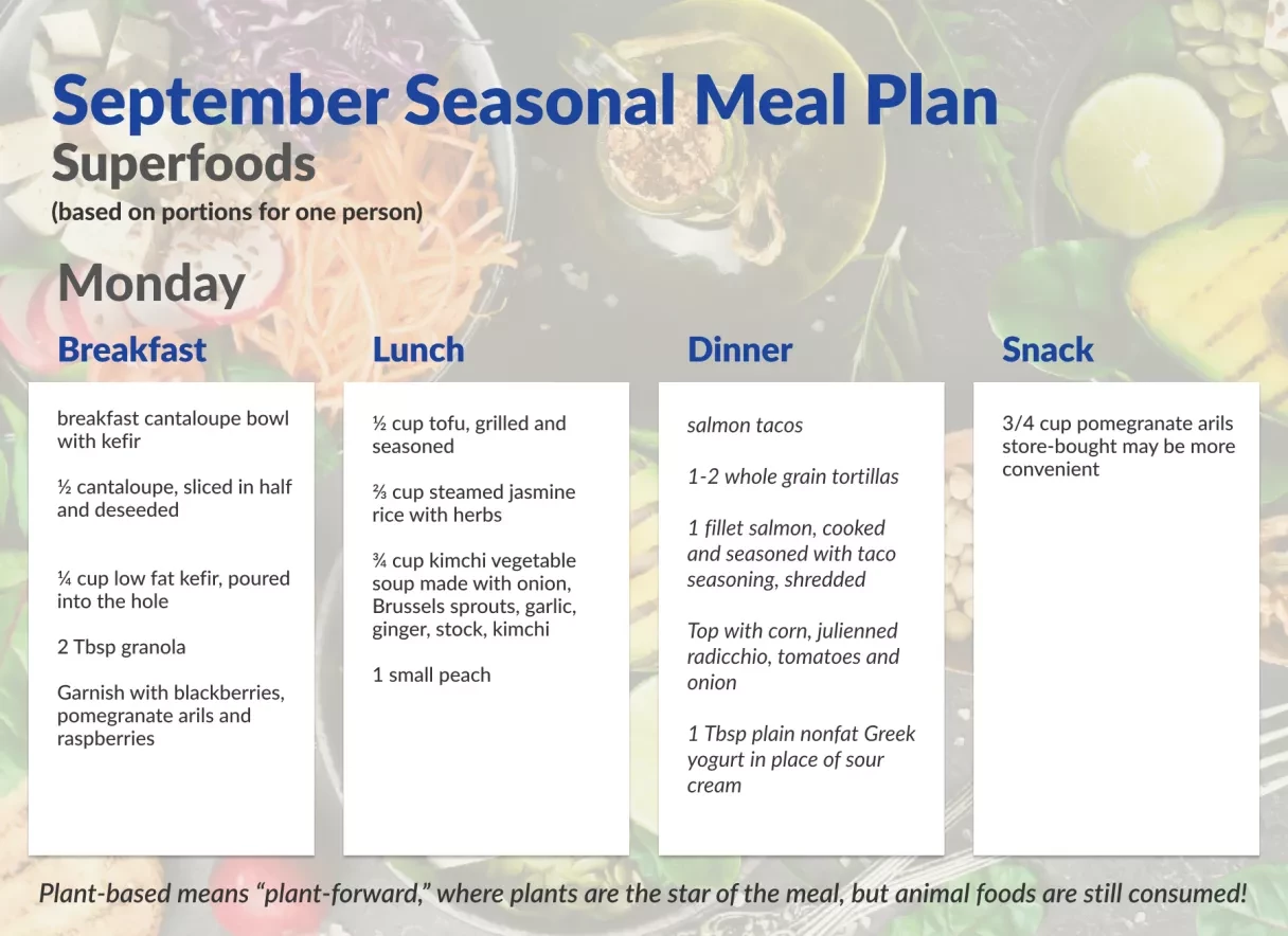Meal Plan-September Meal Plan-September